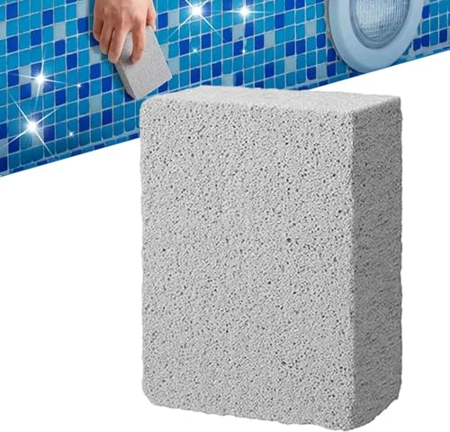 Pimpsten Rengöringsblock - Djuprengöringsverktyg för pool och spa-plattor | Naturlig pimpsten, för betonguppslamning, pool, icke-randiga fläckborttagare,