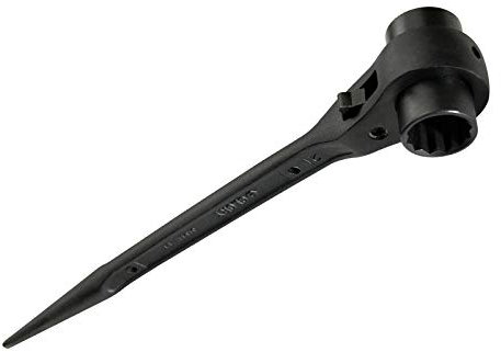 chiave cricchetto per ponteggi misura 21/22 meccanismo reversibile asta di manovra con meccanismo a cricchetto reversibile impugnatura ergonomia