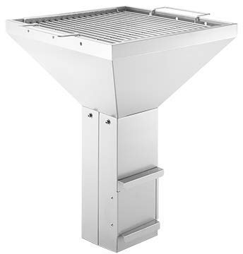 THÜROS T3 Holzkohlegrill Einbau Kaminzugeffekt