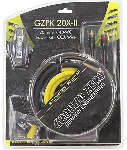 GZPK 20X-II Ground Zero 4 AWG Kabelsatz