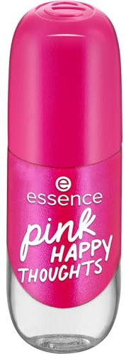 essence gel nail colour, Nagellack, Nr. 15, Pink, langanhaltend, Expressergebnis, schnelltrocknend, glänzend, acetonfrei, vegan, ohne Mikroplastikpartikel, ohne Konservierungsstoffe, 1er Pack (8ml)