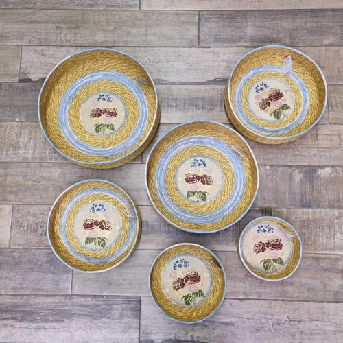 Cesto Cestino Portapane Carasau sardo canestro porta pane broccato costume sardo azzurro (35 x 8 cm)