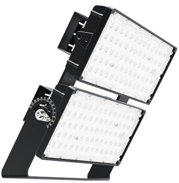 LEDKIA LIGHTING Foco Proyector LED 400W Stadium 160 lm/W IP66 Regulable 0-10V para Jardín, Terraza, Patio, 5000K 30º Blanco Frío