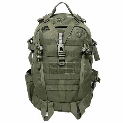 Mochila Militar Molle Táctica RUSH 25L Cordura 600D para portatil OD VERDE MILITAR | Mochila Militar/Táctica/Molle/Acampada/Senderismo/Deporte/Bug Out | Mochila de Asalto del ejército|KT-25L-OD