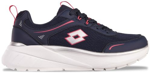 Lotto Exertiv Unisex, Scarpe da Ginnastica Adulto, Navy Rosa, 40 EU