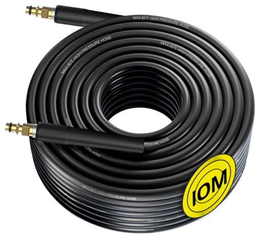 TAPKUA Quick Connect de 10 Mètres, Nettoyeur Haute Pression pour Kärcher Modèles K2 à K7, Tuyau d'Extension de Rechange pour Appareils à Raccord Rapide et Pistolets