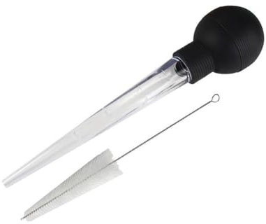 Condimento Arrosto Pollo Salsa Olio Pompa Potente Lampadina Baster Siringa Olio Con Tubo Spazzola Pulizia Condimento Gocciolamento 6 ml Grande Pennello Piccolo 30 Grande Per Ml Gel ml Strumento di