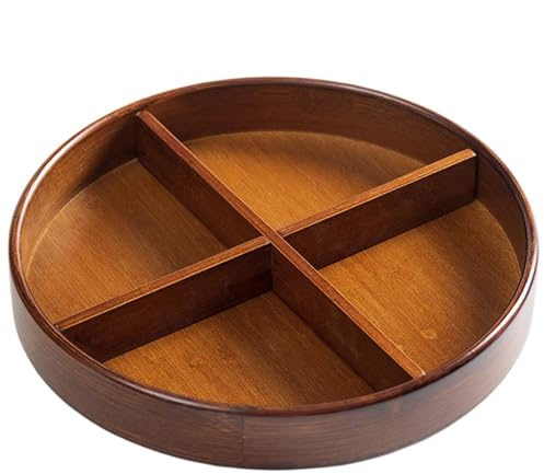 Generisch Organizador de mesa de cocina de madera, organizador de platos de cocina, estante de almacenamiento multifuncional, estante de almacenamiento para encimeras para armario, bandeja giratoria