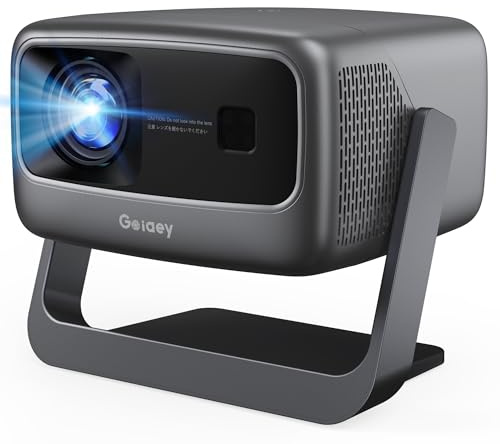 3200 ANSI/ Official Apps/360°Stand 4K Projector with WiFi and Bluetooth, Auto Focus, Auto Keystone Short Throw Projector Native 1080P Support 36W DoIby Audio Smart Projector