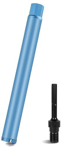 CPROSP Corona Diamantata Ø 52mm L 460mm, Adattatore SDS MAX 1 1/4 UNC, Carotatrice per Corature in Calcestruzzo, Cemento Armato, Muratura e Pietrara