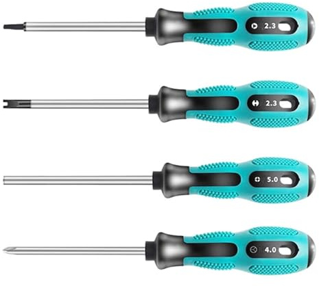 Zohino 4 cacciaviti triangolari TA2.3 mm Y5.0 mm tipo U U2.3 croce interna 5.0 mm cacciavite antiscivolo kit di precisione con utensile magnetico multifunzionale manuale
