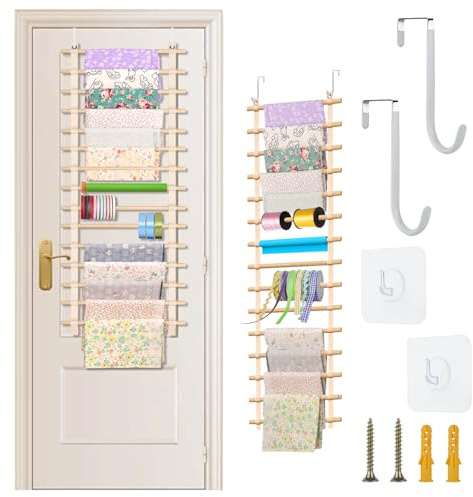 sewing fabric storage: 50x16.5 Inch fabric organizer and sewing fabrics organizer room hanging organization for Door & wall Craft Closet Boards Stash Store Yarn quilting Pattern Notions Supplies