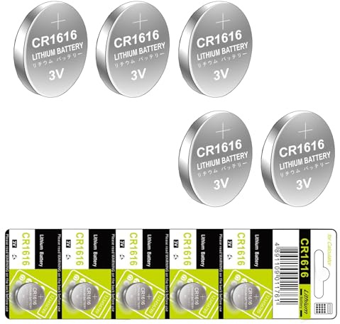 APGLSXY Lot de 10/5 piles CR1616 3 V - Design de voyage - Technologie résistante aux fuites pour petits gadgets électroniques