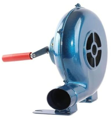 Soplador de forja Herrero con manivela - Ventilador Manual Palomitas maíz Engranajes Hierro, Fuelle para Barbacoa al Aire Libre, Picnic, Camping, Parrilla, Encendedor y excitador(150W)