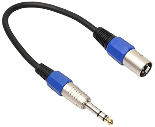 6.35mm (1/4'') TRS Stereo Male auf XLR Male Stecker Audio StromStromkabel 30cm