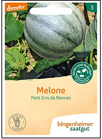 Bingenheimer Saatgut Melone Petit Gris de Rennes demeter bio für ca. 12 Pflanzen