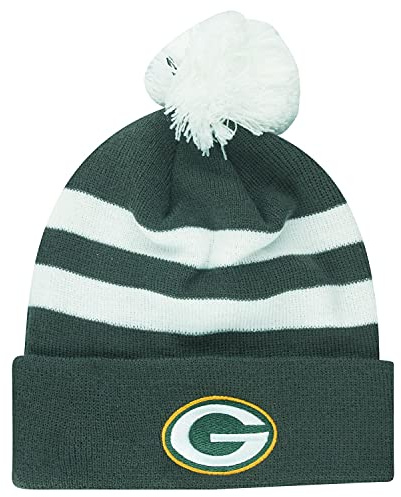 New Era Wintermütze Beanie - Graphite Green Bay Packers