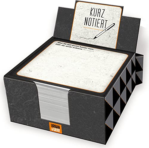 Zettelkästchen: KURZ NOTIERT: Kurz notiert - Zettelbox mit Sprüchen
