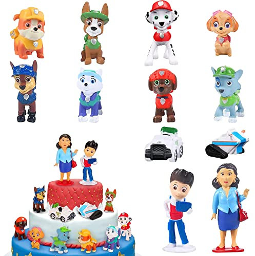 12 Stück Tortenfiguren,Tortendeko,Mini Tortenfiguren für Kinder,Kuchen Dekoration Geburtstag,Party Kuchen Deko,Geburtstag Deko,Cake Topper Party Dekoration Lieferungen Kinder