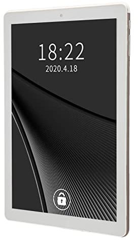 MXGZ Tableta HD de 10 Pulgadas, Tablet PC 3GB RAM 64GB ROM Red 3G Octa Core 13MP Cámara Trasera Multifunción IPS HD Pantalla de Protección Ocular Gris para Uso Diario (Enchufe de la UE)
