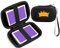 Meetikar Travel Card Games Case Compatible with Enterprises Five Crowns Card Games Set, Hard Carrying Card Case for UNO and Phase 10 Playing Card Case (Not Including Cards) (Black)