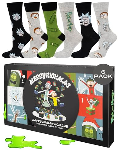 soxo Warner Bros Rick And Morthy Socken Herren - Geschenke Für Männer 40-45