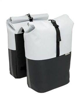 New Looxs Tasche Nyborg Double Tasche, Light Grey/Black, 30 x 17 x 37 cm