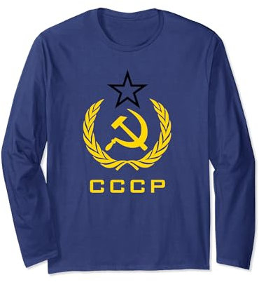 CCCP Hammer Sichel Design sowjetischen Russland Langarmshirt