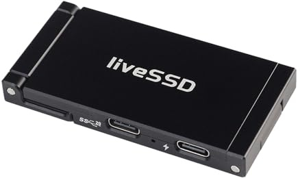 RENICE Professional Prores PSSD 2TB Disco Duro Externo portátil Ultra Compacto, hasta 2000mb/s, para iPhone 15 16 Pro/Pro MAX/Mac/Android, Dos Puertos USB-C, Ideal para Creadores de Contenido y Cine