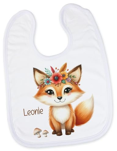 GRAZDesign Baby Lätzchen personalisiert mit Namen Robe Geschenk Geburt Mädchen