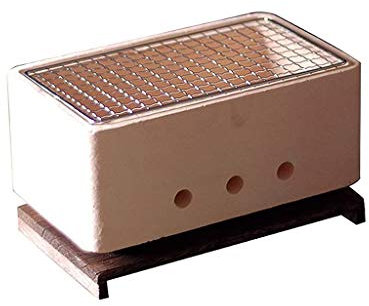Parrilla portátil de carbón para barbacoa para acampar al aire libre, mini estufa de barbacoa con diseño grueso para uso doméstico, ideal para asar carne y barro de carbón, pequeña y conveniente