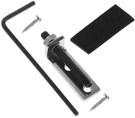 Steg Sattel für E Gitarre, Mittig Befestigte Brücke, 1 Satz Schwarz | Metallausführung, Zuverlässige Leistung, Einfache Montage, für Bühne und Übung