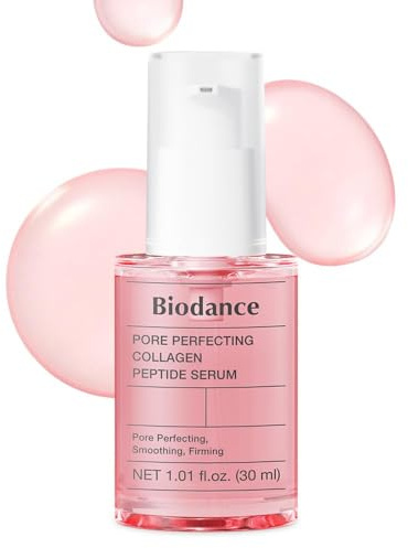 BIODANCE Pore Perfecting Collagen Peptide Serum, Skin Firming & Radiance, Plumping, Pore Care, Makeup Prep Serum for All Skin Types, Korean Skin Care, Mothers Day Gifts | 1.01 fl.oz