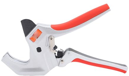 FTVOGUE Tagliatubi a Cricchetto in PVC, Strumento Idraulico Professionale in Acciaio SK5 per Tubi PPR PVC CPVC con di Rilascio Rapido, Taglia Fino a 1,65 Pollici