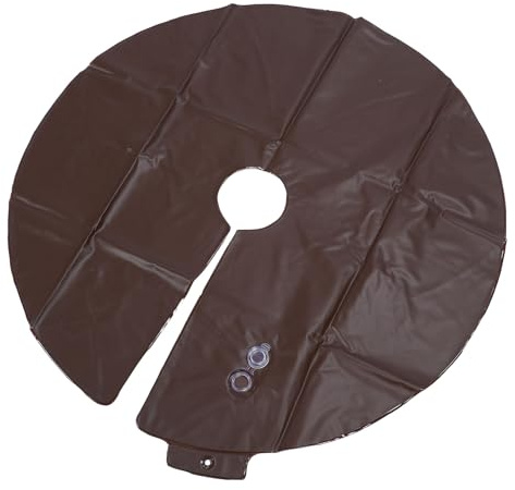 Ausla Sac d'arrosage pour Arbres, Système d'irrigation Goutte à Goutte à Libération Lente de 10 Gallons avec Matériau en PVC pour Arbres et Arbustes Nouvellement Plantés, Anneau 'arrosage de (Café)