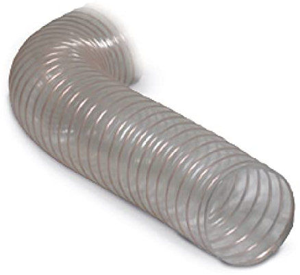 HOLZKRAFT 51425035 Holzstar Tubo flessibile in poliuretano, trasparente con spirale, 100 mm diametro x 5 m