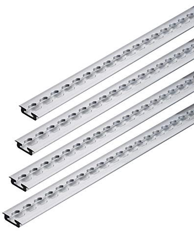 kuriershop - 4 binari per airline, profilo di ingresso/profilo angolare Premium Light, lunghezza 1 m