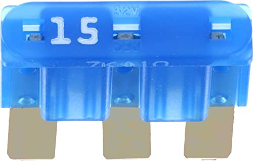 Restagraf - Fusibile piatto Micro III per Automobile - Potenza 15 A - 32 V - Compatibile con Chevrolet, Citroen, DS, Ford, Opel, Peugeot, Tesla - Rif. 17343 - Confezione da 5