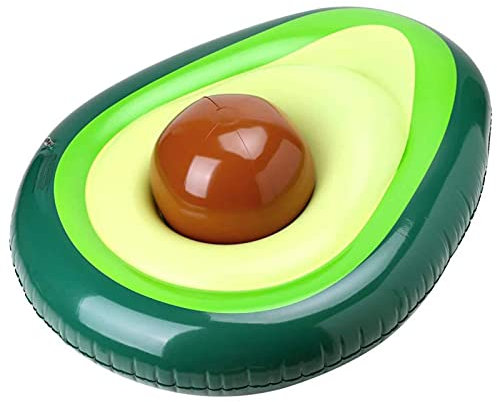 ZXQZ Aufblasbarer Avocado-Pool-Schwimmer, Lounge Floß Mit Ball, Spaß-Sommer-Strand-Schwimmbad Schwimmendes Party-Spielzeug, für Erwachsene Kinder