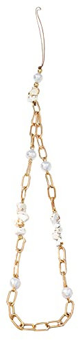 Herbests Perlen Handschlaufe für Telefon,Böhmen Bunte Anti-Verlorene Handykette Perlen Telefon Kette Strap Perlen Charme Telefon Anhänger Schlüsselband Handy-Schmuck für Frauen,Metallkette #3