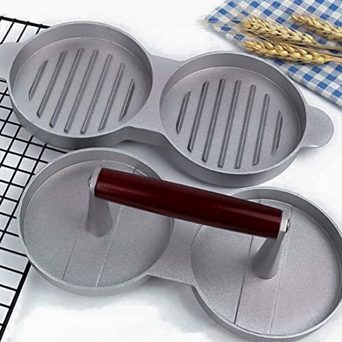 Lioaeust Burger Press, 3 in 1 Burger Press, Hamburger Patty Molds Stuffed Hamburger Press Patty for Mold Non-Stick Coated for Making Burger Patty