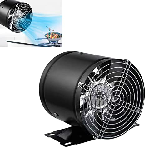 Oaiyeie Multifunctional Powerful Mute Exhaust Fan, 6/7/8/10/12Inch Inline Duct Fan, Exhaust Ventilation Fan with Low Noise for Basements, Bathrooms, Kitchens and Attics (With base,6 Inch)