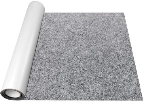 SZMMG Filz Selbstklebend 20x200cm, Dunkelgrau Klebefilz Selbstklebend, 2mm Dicke Filzgleiter Selbstklebend Roll, Filzmatte Selbstklebend.Möbelgleiter Filz für Stühle, Möbel, Couch, Box Liner, Cup Mat