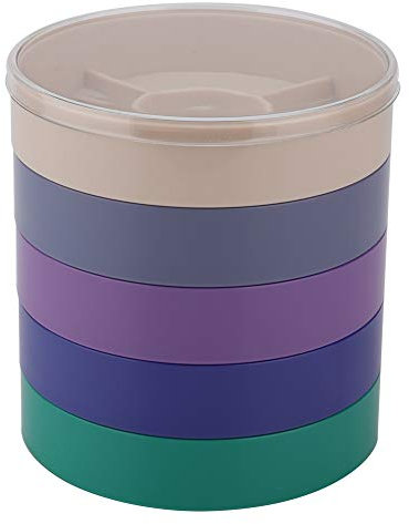 Cocoarm Caja de Piezas de Reloj de 5 Capas Contenedores Individuales Contenedor de Piezas de Reloj con Tablilla, Almacenamiento de Plástico Duradero para Piezas Pequeñas, Manualidades,