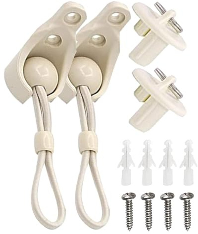 Obesntln Corda elastica per tende esterne, kit hardware per tapparelle, kit hardware multiuso per persiane, kit hardware Sun Shade Bungee per il fissaggio di tapparelle