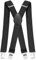 Pejoye Hosenträger für Herren 4cm Breit Arbeitshosen Stark Motorradhose Lang X-Back 4 Metall Clips Einstellbar und Elastisch Einheitsgröße für Männer und Damen (Schwarz)