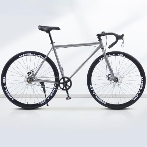 Rennrad Mountainbike 24 Zoll 26 Zoll Doppelscheibenbremsen Drop Lenker Herren und Damen Fahrräder Vollreifen Leicht E,26 inches