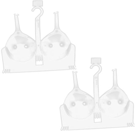 ANDRESLAD 2stücke Klar Und Transparenter BH-kleiderbügel Unterwäsche-schaufensterpuppe Aus Kunststoff Minimalistisches Design Für Dessousgeschäfte Und Bekleidungsausstellungen
