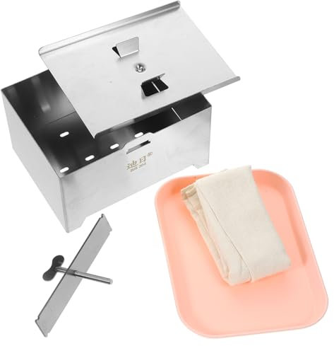 BIUDECO Tofu Press Edelstahl Handliche Tofupresse Mit Glatter Oberfläche Robuste Küchenform Für Hausgemachten Tofu Leicht Zu Reinigen Langlebiges Haushalts-kochwerkzeug