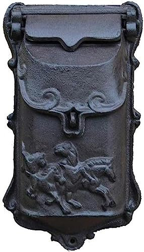 YBVBCXCB Artisanat en Fonte Rétro Ancienne Petite Boîte aux Lettres en Fonte Boîte aux Lettres Boîte aux Lettres Tenture Murale Tenture Murale Décorations de Jardin